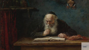 Jewish man reading Scripture