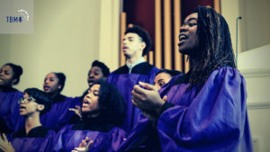Gospel choir singing