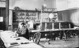 Historical photo of science lab